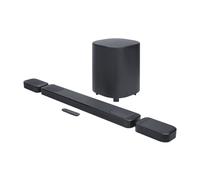 JBL Bar 1000 MK2, Barra de Sonido Bluetooth 7.1.4 para TV con Altavoces Desmontables, subwoofer de 10", Sonido Envolvente Dolby Atmos y DTS:X, HDMI eARC, Wi-Fi, PureVoice 2.0 y MultiBeam 3.0, Negro