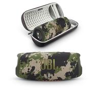 JBL Charge 5 - Altavoz Bluetooth portátil con Funda rígida Megen de Viaje con IP67 Impermeable y Salida de Carga USB (Camuflaje)