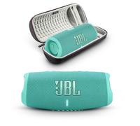 JBL Charge 5 - Altavoz Bluetooth portátil con funda rígida Megen de viaje con IP67 impermeable y salida de carga USB (verde azulado)