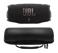 JBL Charge 6 - Paquete de altavoces portátiles impermeables con funda de fibra de carbono gSport (negro)