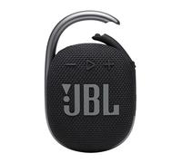 JBL Clip 4 Altavoz inalámbrico con Bluetooth, resistente al agua (IP67) y al polvo, con estilo llamativo y diseño portátil, 10h de música continua, negro