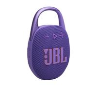 JBL Clip 5, Altavoz Inalámbrico Portátil con Bluetooth, Morado | Resistente al Agua y al Polvo IP67, Hasta 12h de Reproducción y Más con Playtime Boost