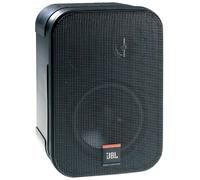 JBL Control One Juego de 2 altavoces de dos vías, altavoces de monitor de estudio con diseño compacto, incluye kit de montaje en pared, woofer de 10 cm y tweeter de 1,2 cm, pico de 200 W, negro