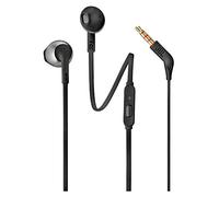 JBL Earbuds T205 - Auriculares con Cable, Color Negro