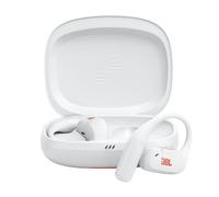 JBL Endurance Zone Auriculares Deportivos inalámbricos Abiertos True Wireless, diseño ergonómico de Gancho, OpenSound, 32 h de autonomía, Resistencia IP68, Google Finder, Blanco