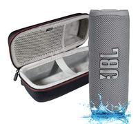 JBL Flip 6 - Altavoz Bluetooth portátil impermeable, sonido potente y graves profundos, IPX7 impermeable, 12 horas de reproducción con funda rígida Megen, color gris