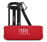 JBL FLIP 6 - Paquete de altavoces portátiles impermeables con funda de silicona gSport (rojo)