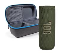 JBL Flip 6 (verde) + paquete con funda rígida protectora divvi! (negro)