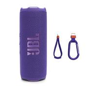 JBL Flip 7 Altavoz portátil Impermeable y anticaída, Sonido Pro Bold con IA Sound Boost, 16 Horas de autonomía y Sistema PushLock con Accesorios Intercambiables (púrpura)