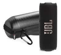 JBL FLIP 7 - Juego de altavoces portátiles impermeables con funda de fibra de carbono gSport (negro)
