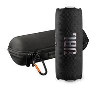 JBL FLIP 7 - Paquete de altavoces portátiles impermeables (negro) con funda rígida X-Halo (negro)