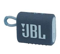 JBL GO 3 Altavoz inalámbrico portátil con Bluetooth, resistente al agua y al polvo (IP67), hasta 5h de reproducción con sonido de alta fidelidad, azul