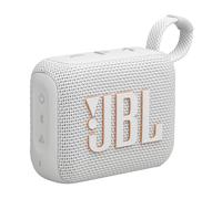 JBL Go 4 - Altavoz Bluetooth ultra portátil, impermeable y a prueba de polvo, sonido Big Pro con graves fuertes, batería integrada de 7 horas, fabricado en parte con materiales reciclados (blanco)