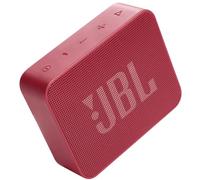 JBL GO Essential Altavoz pequeño Bluetooth, altavoz impermeable y portátil para llevar, hasta 5 horas de reproducción con una sola carga de batería, rojo