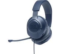 JBL Quantum 100 Auriculares para gamers con sonido QuantumSOUND, micrófono Boom, diseño ligero, cómodo y llamativo, compatible con múltiples plataformas, azul