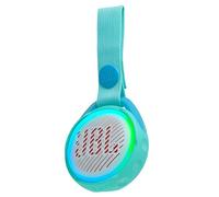 JBL JR POP Altavoz inalámbrico portátil con Bluetooth para niños, 5 h de tiempo de juego, resistente al agua, turquesa