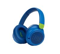 JBL JR460 NC Auriculares inalámbricos Over Ear portátiles con Bluetooth y cancelación de ruido, para niños, hasta 20 horas de duración y una carga rápida, azul