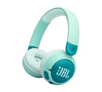 JBL Junior 320 BT, Auriculares supraaurales e inalámbricos para niños, Bluetooth, micrófono, Safe Sound, volúmen hasta 85 dB, 50 hrs de batería, Set de Pegatinas, diseño Plegable, Verde