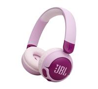 JBL Junior 320 BT, Auriculares supraaurales e inalámbricos para niños, Bluetooth, micrófono, Safe Sound, volúmen hasta 85 dB, 50 hrs de batería, Set de Pegatinas, diseño Plegable, Violeta