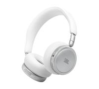 JBL Live 680NC, Auriculares supraaurales inalámbricos con Cancelación de Ruido Adaptativa, Bluetooth, hasta 80 Horas de Batería, Conexión Multipunto, Blanco