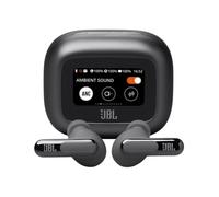 JBL Live Beam 3 Auriculares inalambricos de botón con almohadillas,True Wireless con cancelación de ruido adaptable, hasta 48 horas de reproducción, Bluetooth, audio de alta resolución, negro