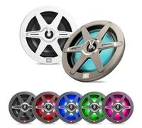 JBL Marine CLUB82 Altavoces coaxiales Marinos 2 vías 8 Pulgadas con 150 W RMS y 450 W Pico, sensibilidad 92 dB, 4 ohmios, protección IPx5, woofer Plus One y Tweeter Pei Resistente UV