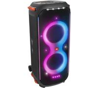 JBL PartyBox 710 Altavoz inalámbrico Bluetooth con efectos de luz, bajos profundos, resistente al agua IPX4, para fiestas y karaoke, USB, TWS, AUX, entradas de micrófono e instrumentos, negro