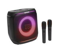 JBL, PartyBox Encore Essential 2 Micrófono Show Luz Bluetooth Portátil a Prueba de Salpicaduras, batería de hasta 15 h, JBL Pro Sound Boost, 100 W RMS
