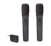 JBL PartyBox JBLPBWIRELESSMIC - Juego de micrófonos inalámbricos Digitales, dinámicos unidireccionales, Distancia efectiva de hasta 30 m, Color Negro