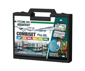 JBL ProAquaTest Combi Set Plus NH4 - Maletín de Prueba de Agua con 6 Pruebas y Accesorios, para acuarios de Agua Dulce, Recargables