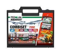 JBL PROAQUATEST COMBISET Pond - Maletín de Prueba de Agua, con 6 Pruebas y Accesorios, para estanques Koi y jardín, 1 Unidad