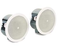 JBL Professional C24CT MicroPlus C24CT - Altavoces de Techo (11,4 cm, 2 Unidades), Color Blanco