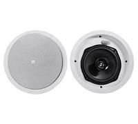 JBL Professional Control 26C 2-Way, 6.5” Round In-Ceiling Speaker with Metal Back-Can. 16 Ohm, 150 Watt. Sold as Pair. White, Paintable Grille.