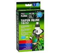 JBL PROFLORA CO2 Taifun Inline 16/22, difusor de CO2, Contador de Burbujas Integrado y protección contra reflujo, para acuarios de 160-600 l
