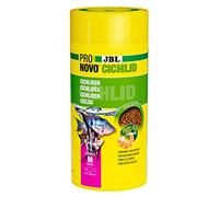 JBL PRONOVO Cichlid Grano, alimento Principal para cíclidos de 8 - 20 cm, dosificador Clic, gránulos para piensos para Peces, tamaño M, 1000 ml