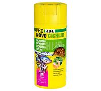 JBL PRONOVO Cichlid Grano, alimento Principal para cíclidos de 8 - 20 cm, dosificador Clic, gránulos para piensos para Peces, Talla M, 250 ml