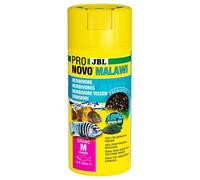 JBL Pronovo Malavi Grano, alimento Principal para Todos los cíclidos de 8 - 20 cm, dosificador Clic, gránulos para piensos para Peces, Talla M, 250 ml