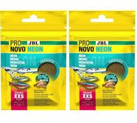 JBL PRONOVO Neon Grano, alimento Principal para neones y pequeños salteadores de 1 - 3 cm, gránulos de pienso para Peces, Talla XXS, 20 ml (Paquete de 2)