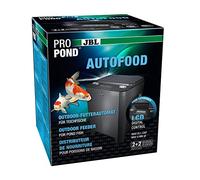 JBL PROPOND AUTOFOOD - Comedero automático para Koi y Otros Peces de Estanque, Resistente a la Intemperie, Solar, 37,5 x 37,5 x 46,2 cm, Color Negro