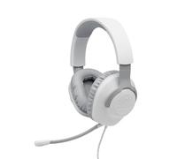 JBL Quantum 100 Auriculares para gamers con sonido QuantumSOUND, micrófono Boom diseño ligero, cómodo y llamativo, compatible con múltiples plataformas, en blanco