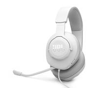 JBL Quantum 100M2 - Auriculares para Juegos con Cable omnidireccional, micrófono Desmontable con opción de Silencio y Almohadillas de Espuma viscoelástica Cubiertas de Tela, compatibles con Todas Las