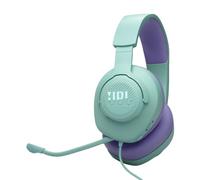 JBL Quantum 100M2 Cascos circumaurales para Gaming, QuantumSOUND Signature, Cable de Audio de 3.5 mm, compatibles con múltiples Plataformas, micrófono Desmontable, función de Silencio, Cian