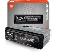 JBL Radio Coche Bluetooth Celebrity 150 por Harman Kardon, Am/FM Auto Radio 1 DIN Universal con Pantalla Desmontable y función de Manos Libres Coche Bluetooth, 4x50W, USB, SD, AUX y 2 Salidas RCA