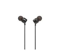 JBL T110 - Auriculares intraurales universales con mando a distancia y micrófono, color negro