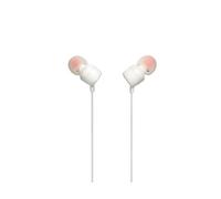 JBL Tune 110 Auriculares In Ear con Pure Bass, con manejo de un solo botón y micrófono, color blanco