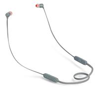 JBL Tune 110 BT Auriculares inalámbricos con sonido Pure Bass, Bluetooth, mando a distancia y micrófono, batería de hasta 6 horas, 2h de recarga, gris