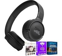 JBL Tune 520BT - Auriculares inalámbricos supraaurales, batería de hasta 57 horas de duración y carga de velocidad, diseño ligero, cómodo y plegable, llamadas manos libres con paquete de transmisión