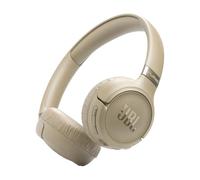 JBL Tune 680 NC, Auriculares supraaurales inalámbricos Ligeros con cancelación de Ruido adaptativa, Bluetooth 6.0 y 76 Horas de batería, Google Fast Pair, Microsoft Swift Pair, Beige