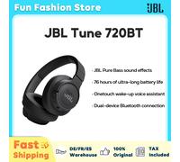 JBL TUNE 720BT auriculares inalámbricos por encima de la oreja, Auriculares Bluetooth JBL, sonido de graves puros black