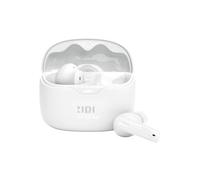 JBL Tune Beam - Auriculares inalámbricos ANC Bluetooth, Controladores de 6 mm, 48 Horas de reproducción, IP54 Impermeables y a Prueba de Polvo, Color Blanco